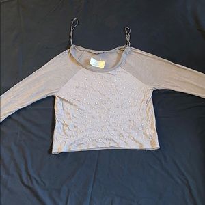 American Eagle Long Sleeve Shirt with pearls